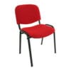 Krzesło ISO z tkaniny w czerwonym kolorze