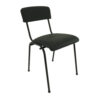 Czarne krzesło FIX z ekoskóry