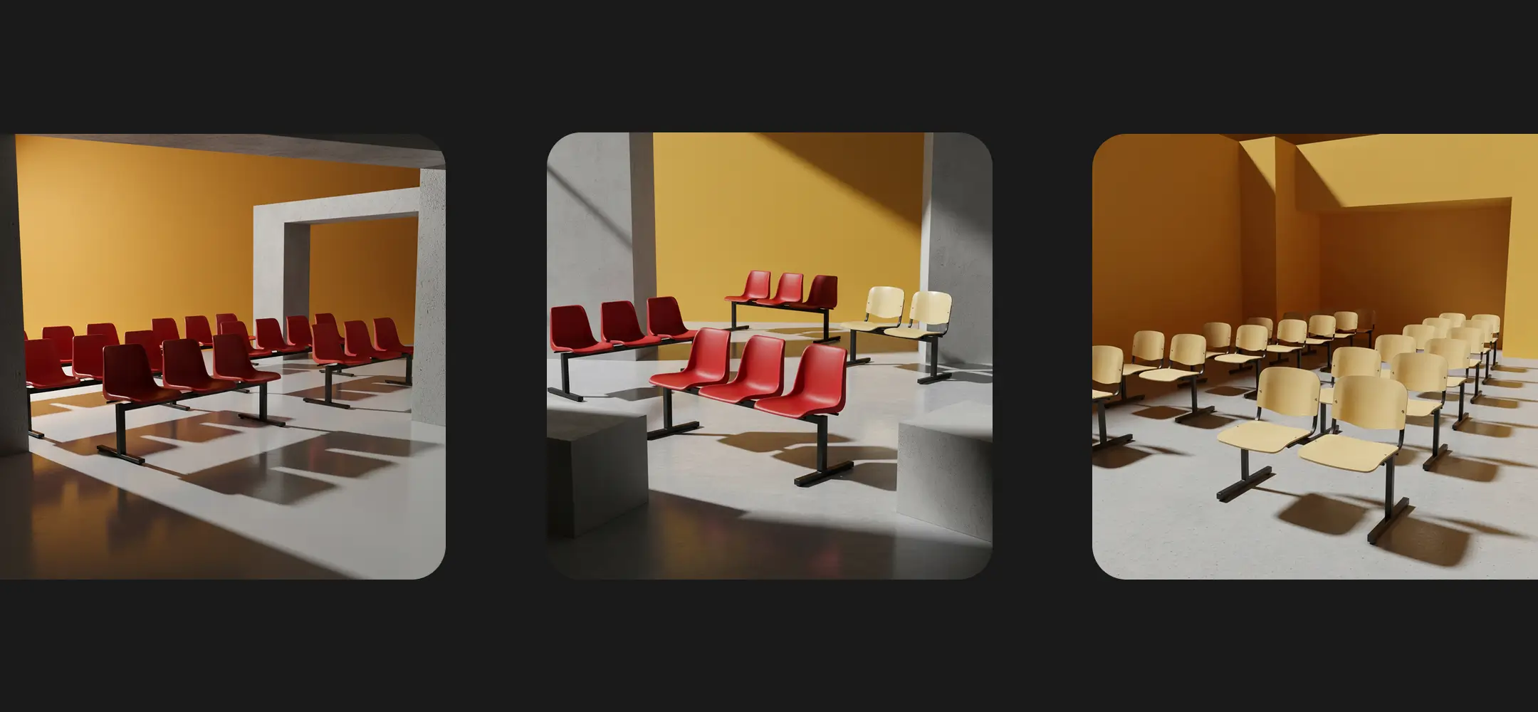 Ławki siedziska zespolone