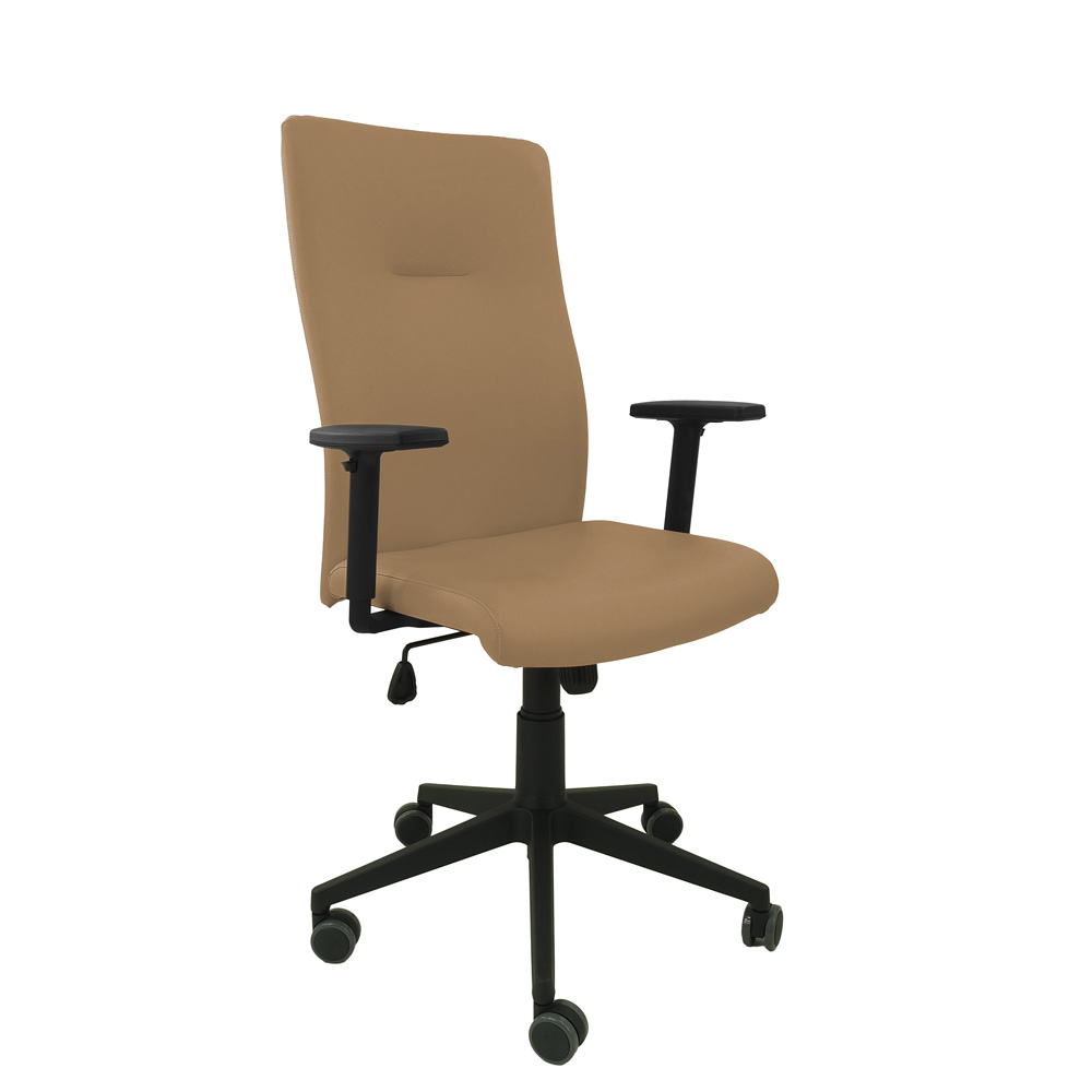 krzeslo obrotowe expand ekoskora bezowa podstwa czarna podlokietniki regulowane