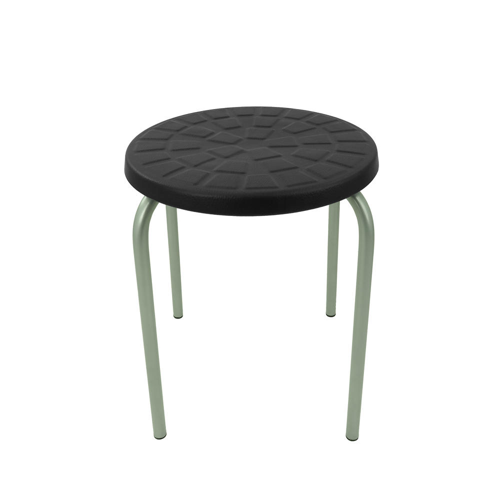 taboret stacjonarny poliuretanowy pu3 stelaz szary