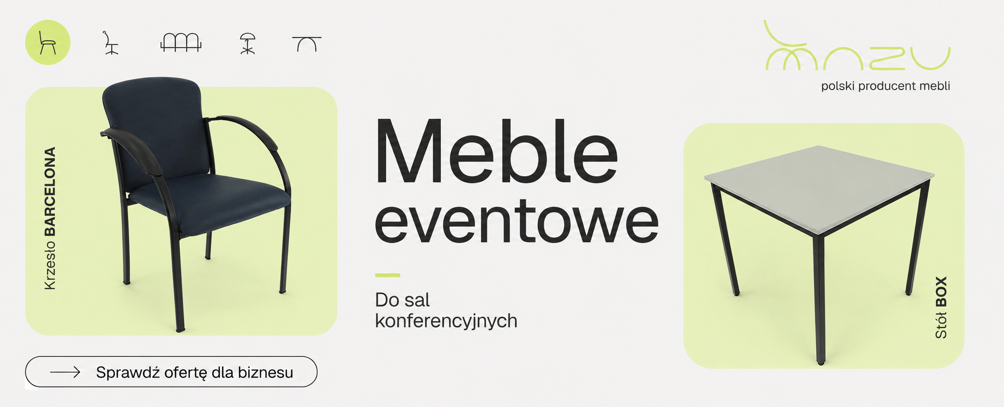 mazu baner krzesla eventowe