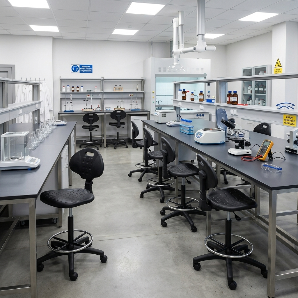 mazu krzesla do laboratorium